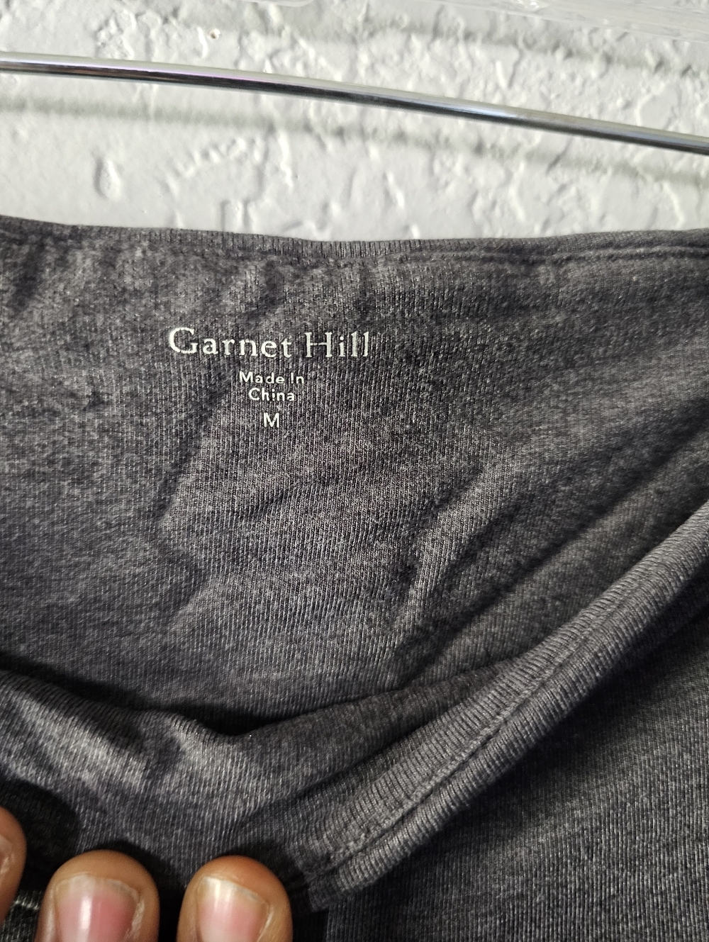 Garnet Hill Heather Charcoal Lounge Pants - Picture 4 of 8